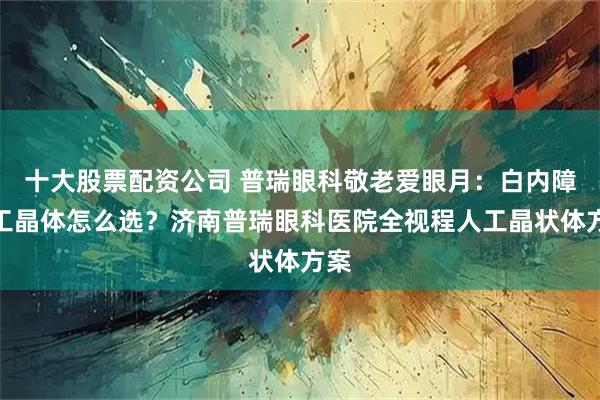 十大股票配资公司 普瑞眼科敬老爱眼月：白内障人工晶体怎么选？济南普瑞眼科医院全视程人工晶状体方案